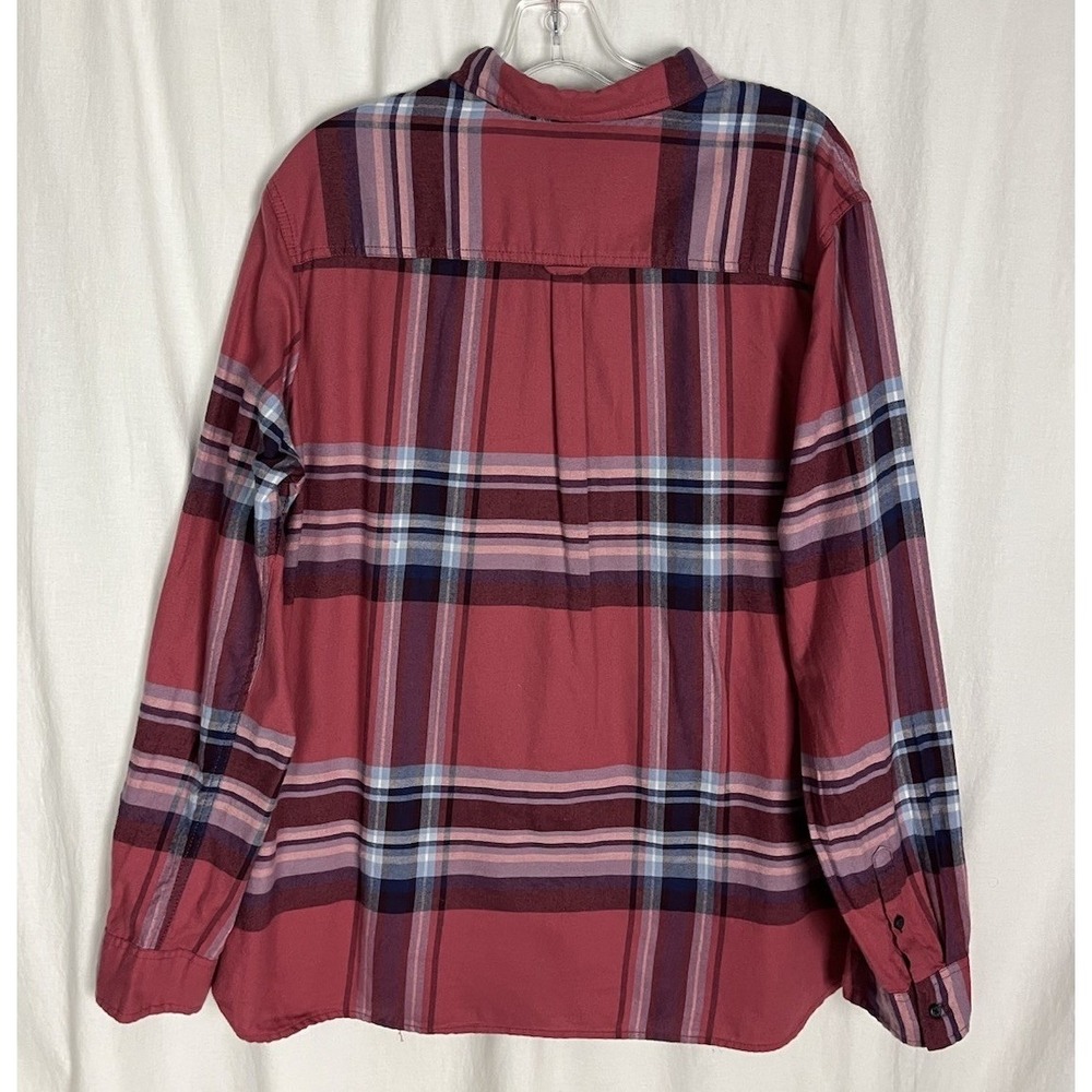 Pendleton Women's XL Pink Plaid Flannel Shirt,‎ 100% Cotton Classic Style - Picture 4 of 8